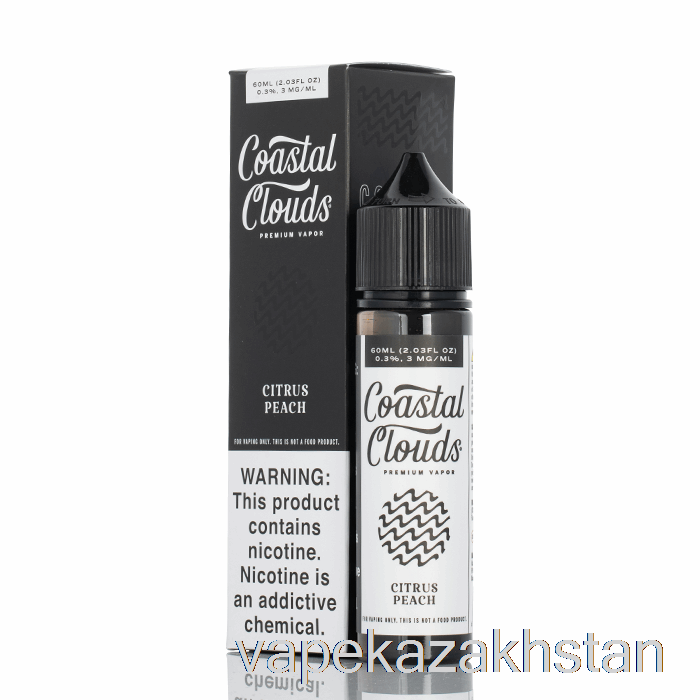 Vape Kazakhstan Citrus Peach - Coastal Clouds Co. - 60mL 3mg